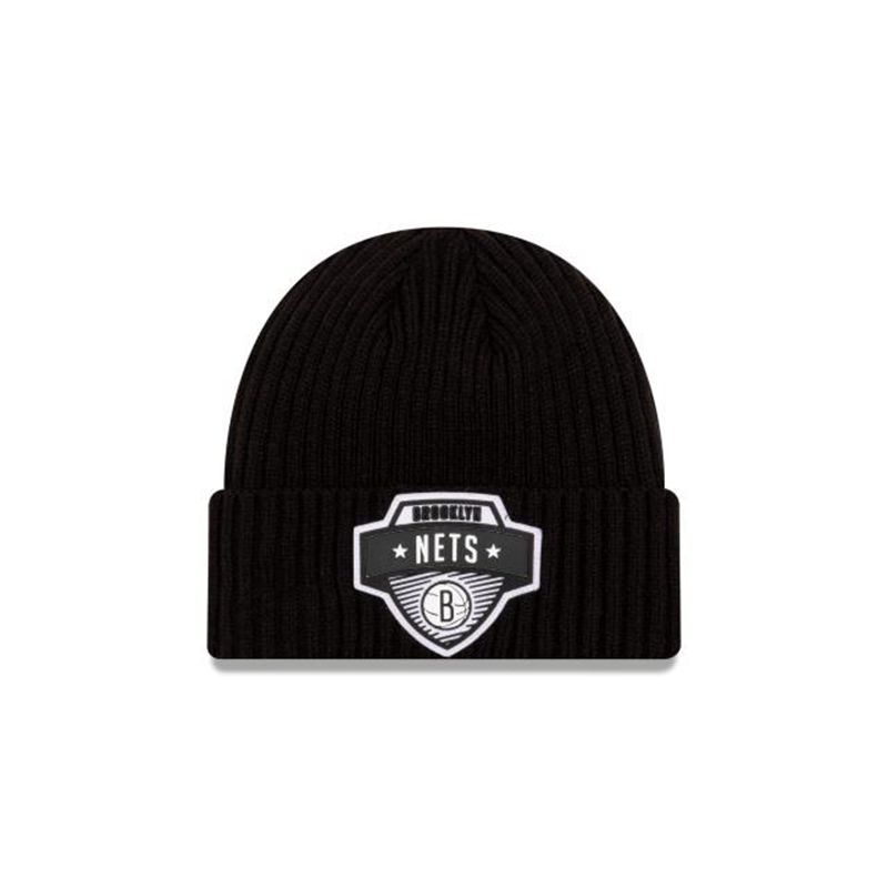 NBA Brooklyn Nets Tip Off Edition Cuff Knit (WIE5619) - Black New Era Beanies